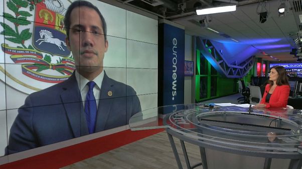 Ana Buil entrevistando a Juan Guaidó, presidente de la Asamblea Nacional de Venezuela y presidente encargado de Venezuela Ana Buil entrevistando a Juan Guaidó, presidente de la Asamblea Nacional de Venezuela y presidente encargado de Venezuela