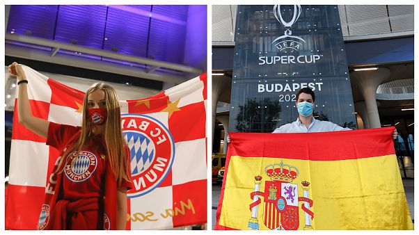 Szurkolók a Puskás Aréna előtt Szurkolók a Puskás Aréna előtt