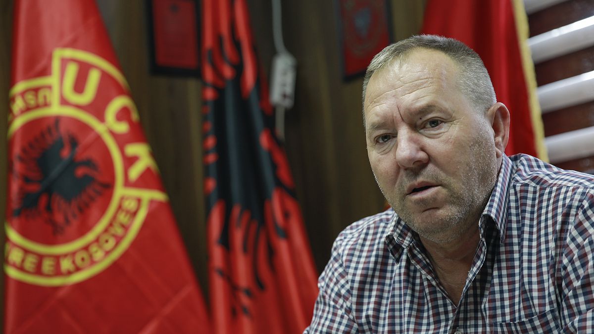 Hysni Gucati, head of the War Veterans Organization of the Kosovo Liberation Army, Sept. 24, 2020. 