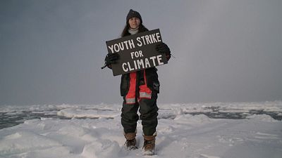 ویدئو؛ «اعتصاب جوانان برای تغییرات اقلیمی» در اقیانوس منجمد شمالی