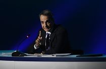 رئيس الوزراء اليوناني كيرياكوس ميتسوتاكيس