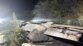 Место падения самолёта АН-26 в Харьковской области