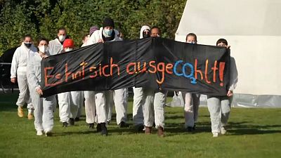 Protestas contra la mina de carbón de Garzweiler