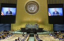 كلمات رؤساء وممثلي الدول في منظمة الأمم المتحدة تم إلقائها عبر الفيديو هذه السنة