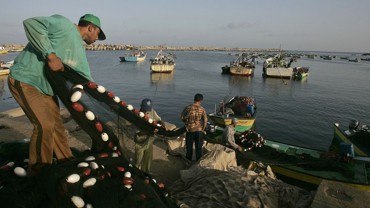 Gazzeli balıkçılar (arşiv)