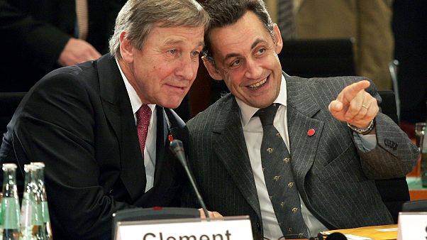 Wolfgang Clement (links) mit Nicolas Sarkozy im Jahr 2004 Wolfgang Clement (links) mit Nicolas Sarkozy im Jahr 2004