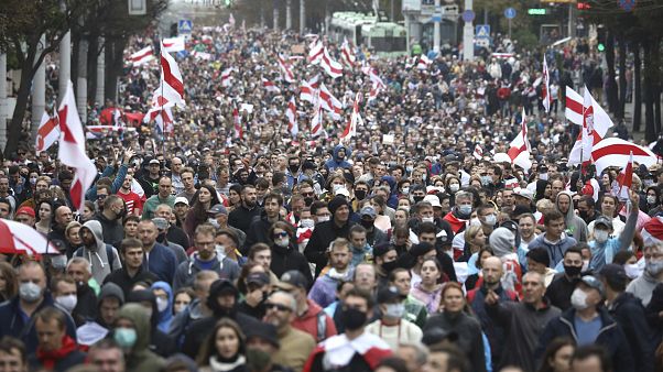Répression violente de manifestations anti-Loukachenko au Bélarus Répression violente de manifestations anti-Loukachenko au Bélarus