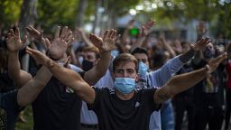 Segundo domingo de protestas contra la gestión de la pandemia en Madrid