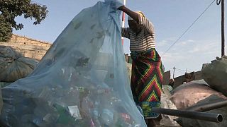 Recycling plastics in Mozambique