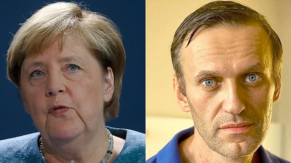 German Chancellor Angela Merkel visited Alexei Navalny in hospital in Berlin. German Chancellor Angela Merkel visited Alexei Navalny in hospital in Berlin.