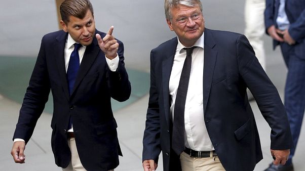 Christian Lüth, Ex-Sprecher der AfD-Fraktion mit Parteivorsitzender Jörg Meuthen Christian Lüth, Ex-Sprecher der AfD-Fraktion mit Parteivorsitzender Jörg Meuthen