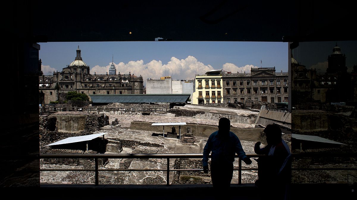 Başkent Mexico City'de Azteklere ait arkeolojik alan