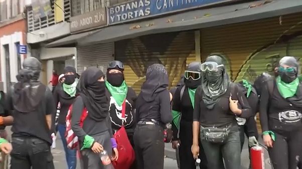 Protesta feminista en México DF Protesta feminista en México DF
