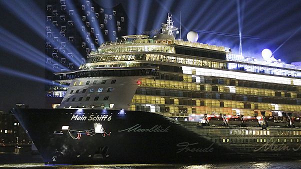 Cruise ship Mein Schiff 6 in Hamburg before its official launch in 2017. Cruise ship Mein Schiff 6 in Hamburg before its official launch in 2017.