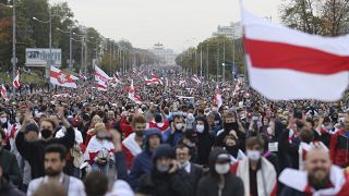 Протесты в Минске.