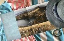 A travel photo book with holiday prints designed and ordered online