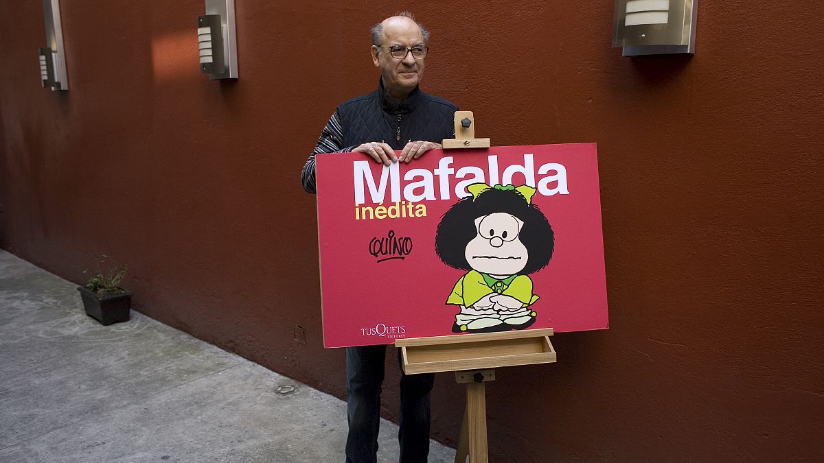 Joaquin Salvador Lavado alias Quino mit seiner bekanntesten Figur "Malfalda"