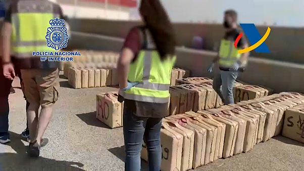 Droga interceptada en la operación Droga interceptada en la operación