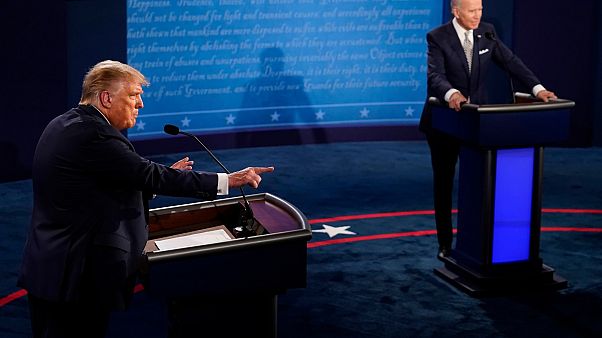 President Donald Trump (L) and Democratic presidential candidate former Vice President Joe Biden during the first presidential debate on Sept. 29, 2020 President Donald Trump (L) and Democratic presidential candidate former Vice President Joe Biden during the first presidential debate on Sept. 29, 2020