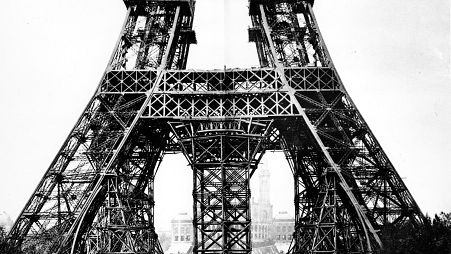 The Eiffel Tower in 1887. Paris, France