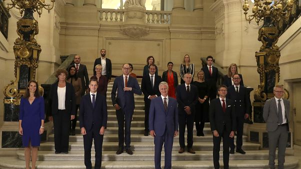 Az új belga kormány tagjai Az új belga kormány tagjai