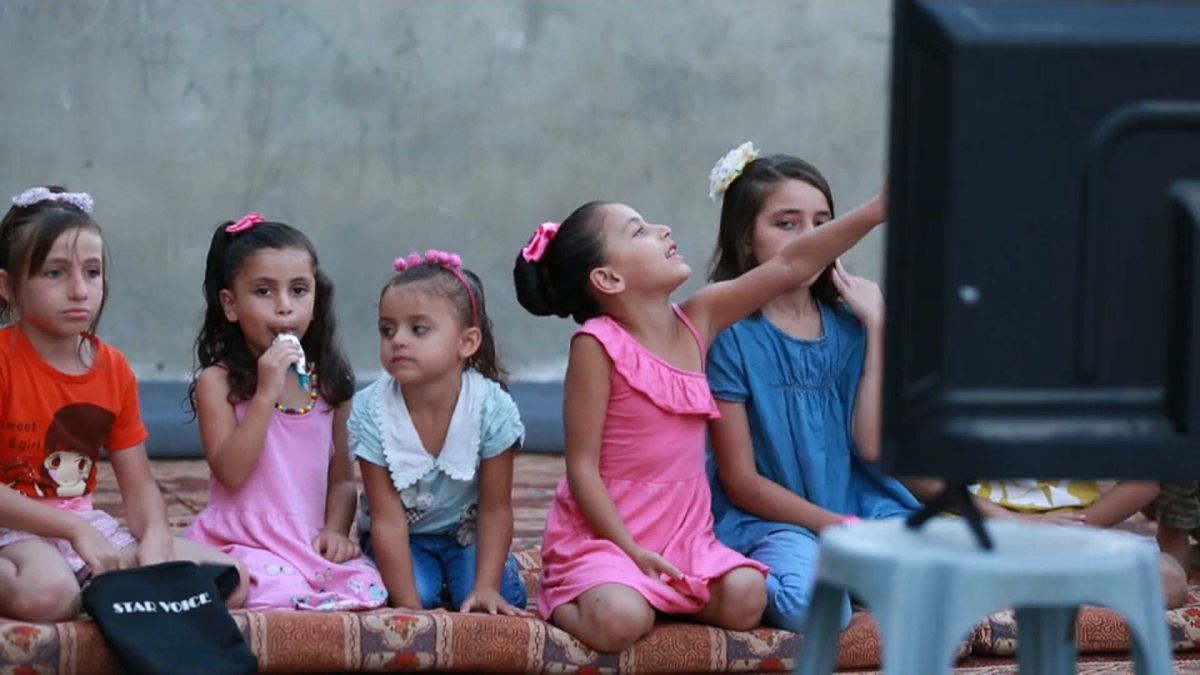 Kino vor dem Bildschirm in Gaza