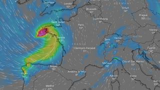 Storm Alex in the early hours of October 2.