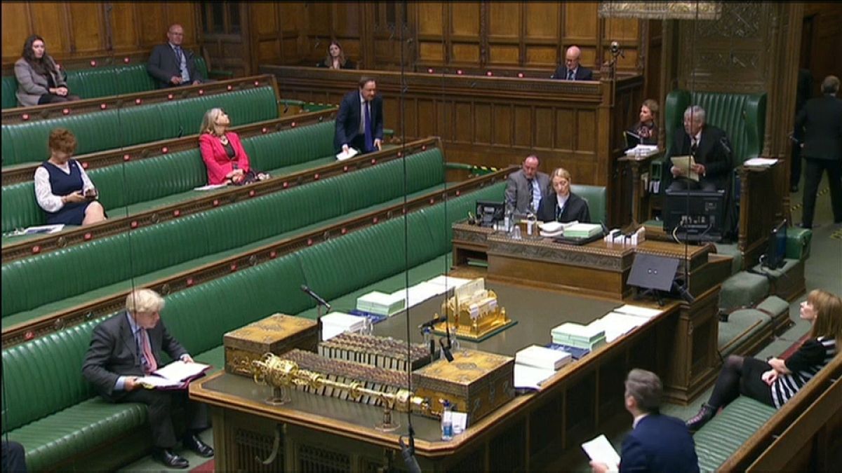 FILE: A photo of the House of Commons during the COVID-19 pandemic.