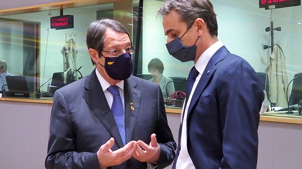 Νίκος Αναστασιάδης και Κυριάκος Μητσοτάκης στην Σύνοδο Κορυφής Νίκος Αναστασιάδης και Κυριάκος Μητσοτάκης στην Σύνοδο Κορυφής