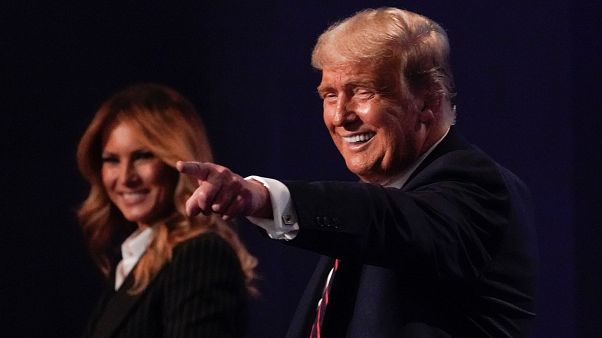 US President Donald Trump and first lady Melania Trump US President Donald Trump and first lady Melania Trump