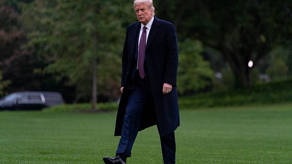 Donald Trump sur la pelouse de la Maison Blanche à Washington, le 1er octobre 2020 Donald Trump sur la pelouse de la Maison Blanche à Washington, le 1er octobre 2020