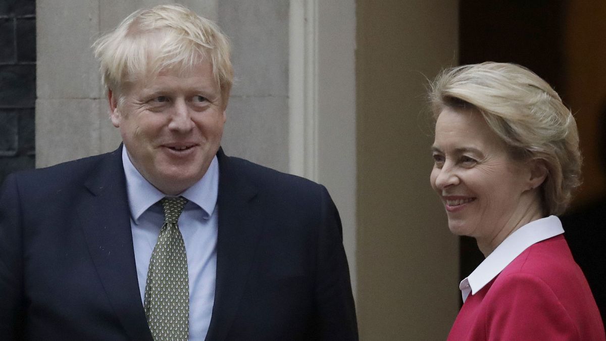 Archives : Boris Johnson et Ursula von der Leyen à Londres, le 8 janvier 2020