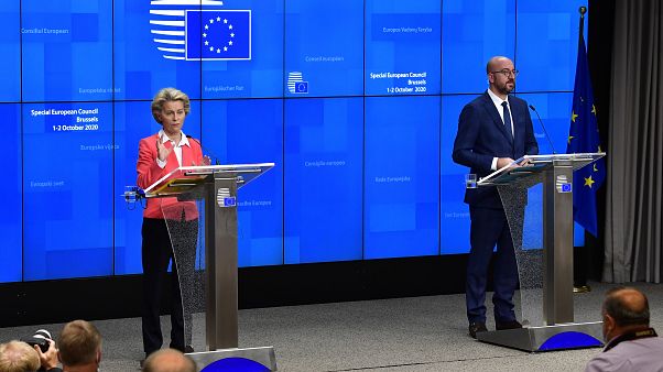 Ursula Von der Leyen et Charles Michel à Bruxelles Ursula Von der Leyen et Charles Michel à Bruxelles