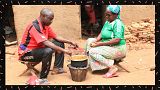 Faustin Ntiranyibagira and Leoncie Nduwimana sharing a meal at their place in Colline Kiremera, Burundi Faustin Ntiranyibagira and Leoncie Nduwimana sharing a meal at their place in Colline Kiremera, Burundi