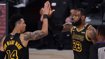 Video: Lakers take charge of NBA Finals with big win over Miami