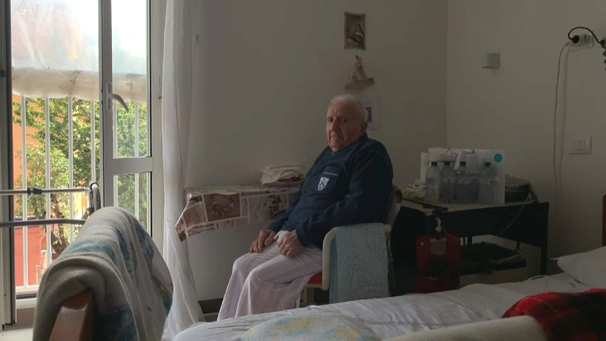 Bewohner der Pflegeheims "Villa Vittorio"