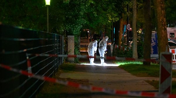 The 26-year-old victim was attacked as he was about to enter the synagogue in northern Germany. The 26-year-old victim was attacked as he was about to enter the synagogue in northern Germany.