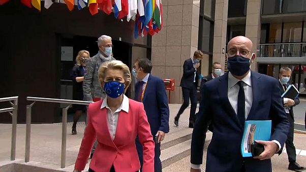 Kommissionspräsidentin Ursula von der Leyen und Ratspräsident Charles Michel Kommissionspräsidentin Ursula von der Leyen und Ratspräsident Charles Michel