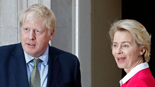 Boris Johnson ve Ursula von der Leyen Boris Johnson ve Ursula von der Leyen
