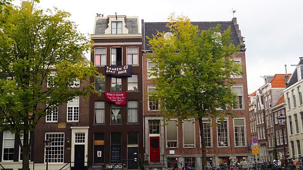 Besetztes Haus im Grachtenviertel, Amsterdam Besetztes Haus im Grachtenviertel, Amsterdam