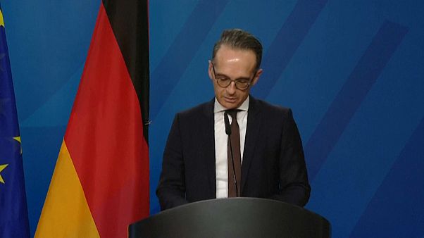 Deutschlands Außenminister Heiko Maas nach einem Treffen mit EU-Chefunterhändler Michel Barnier in Berlin Deutschlands Außenminister Heiko Maas nach einem Treffen mit EU-Chefunterhändler Michel Barnier in Berlin