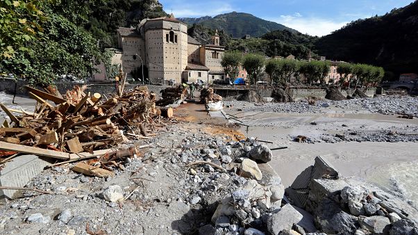 Breil-sur-Roya, dévasté par les crues de vendredi Breil-sur-Roya, dévasté par les crues de vendredi