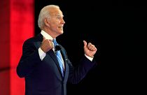Le démocrate Joe Biden s'exprimant en meeting électoral à Miami en Floride, 5 octobre 2020