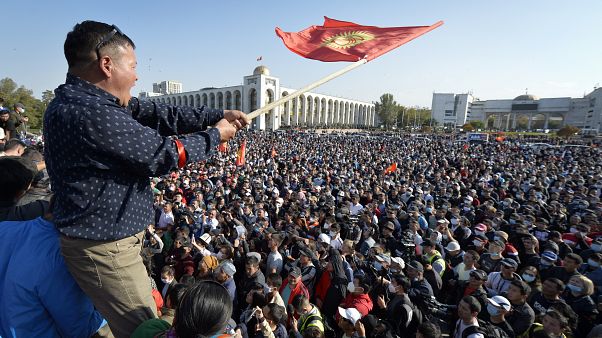 Акция протеста в Бишкеке 5 октября 2020 Акция протеста в Бишкеке 5 октября 2020