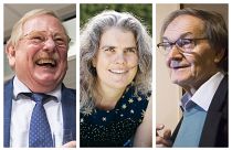 I tre scienziati insigniti del Premio Nobel per la Fisica.