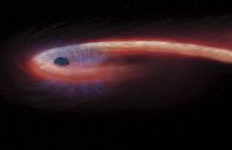 صورة التقطها تلسكوب هابل الفضائي لثقب أسود