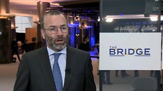 Manfred Weber, European People's Party leader, MEP, Germany speaking to Euronews in  Brussels