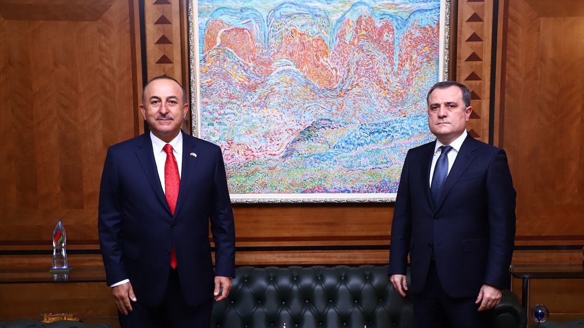 Türkiye Dışişleri Bakanı Çavuşoğlu ile Azerbaycan Dışişleri Bakanı Bayramov