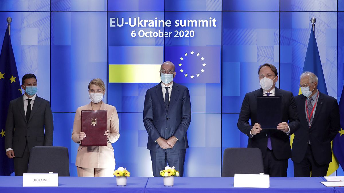 القمّة الأوروبية-الأوكرانية المنعقدة بالمجلس الأوروبي في بروكسل 6 أكتوبر 2020