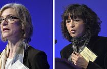 Le due vincitrici del Premio Nobel per la Chimica: a sinistra Jennifer Doudna, a destra Emmanuelle Charpentier.
